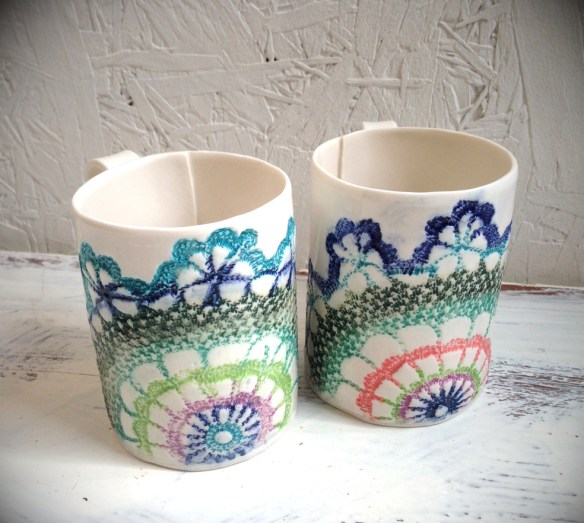 doily mugs