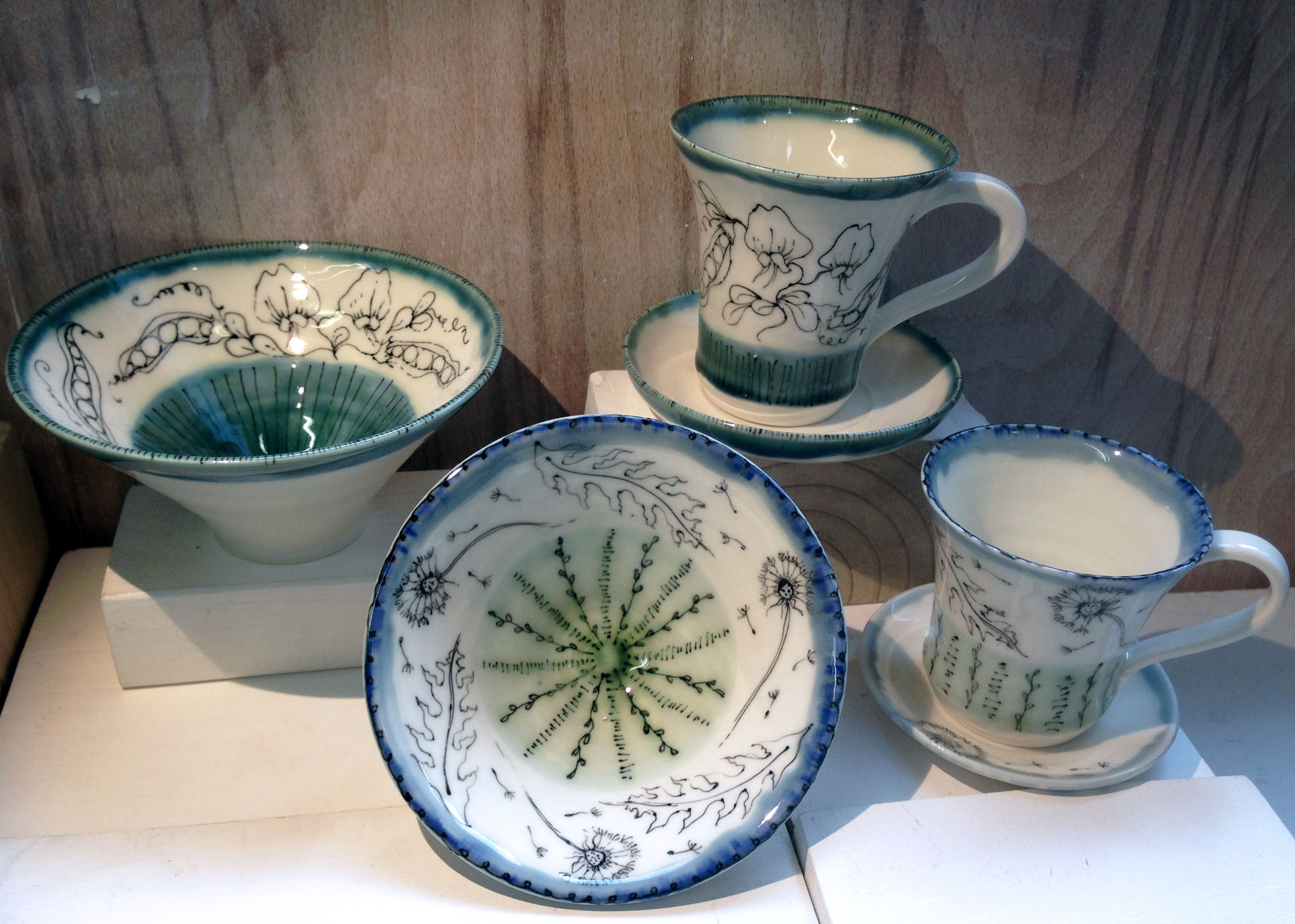 9 wild peas and dandelions